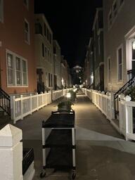 Boardwalk Houses by Night