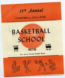 Program for the 13th Annual Campbell University Basketball Camp.