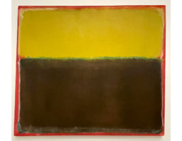 Untitled, 1950, a color field painting by Mark Rothko, (painter) American, born Russia, 1903 - 1970. Painted 1950. Pigmented hide glue and oil on canvas. Dimensions, overall: 109.6 x 126.1 cm (43 1/8 x 49 5/8 in.). Gift of The Mark Rothko Foundation, Inc. to the National Gallery of Art, Washington, D.C.