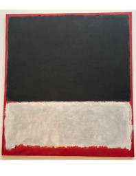 Untitled, 1956, a color field painting by Mark Rothko, (painter) American, born Russia, 1903 - 1970. Painted 1956. Pigmented hide glue and oil on canvas. Dimensions, overall: overall: 235.6 x 211.5 cm (92 3/4 x 83 1/4 in.). Gift of The Mark Rothko Foundation, Inc. to the National Gallery of Art, Washington, D.C.