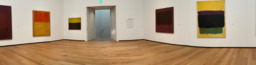 Panoramic digital photograph of color field paintings by Mark Rothko, located in the East Building, Tower Gallery, National Gallery of Art, Washington, D.C.