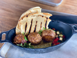 Felucian Kefta and Hummus Garden Spread