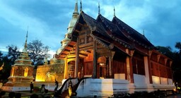 Wat Pra Singh is one of the famous temples in Chiang Mai province, Thailand.