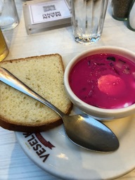 Challah and Borscht at Veselka