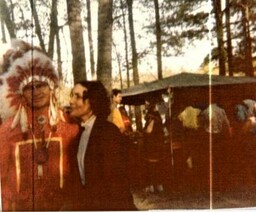 Photo of a young Chief Richardson and Belle Frye.