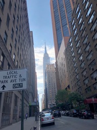 View of Empire State Building from Lexington and 33rd (Looking West)