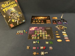 A photograph of the game Galaxy Trucker.