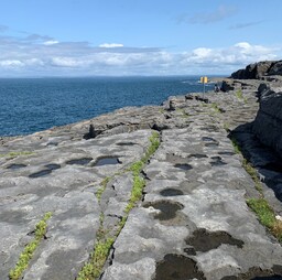 View of the North Atlantic Ocean from the Burren