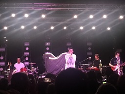 9/25/2018 in Charlotte, NC at The Fillmore "Garrett Charles Nash (born June 16, 1993), known by his stage name Gnash (stylized as gnash; pronounced "nash"), is an American musician, rapper, singer, songwriter, DJ and record producer." Wikipedia: https://en.wikipedia.org/wiki/Gnash_(musician)