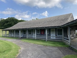 "Bluffs Lodge is a 24‑acre landscape set within 6300‑acre Doughton Park... A road leads off the parkway, passes by the lodge, and terminates in a parking lot for Wildcat Rocks Overlook." Quoting the NPS, https://www.nps.gov/articles/550214.htm#4/34.45/-98.53