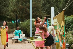 Wicked Silence was a site-specific performance directed and choreographed by Alexandra Joye Warren. Performed at various sites in downtown Greensboro, the performance was based on the North Carolina eugenics program, which occurred in the 1930s through the 1970s. The blanket used in the play was designed by Antoine Williams and fabricated by Gloria Singleton Kahn. 