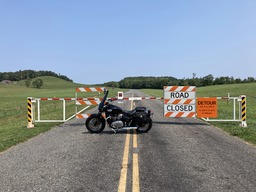 "Parkway Closed Near Roanoke Due to Slope Failure. The Parkway is closed to all uses from Milepost 121.4 (U.S. 220) to Milepost 135.9 (Adney Gap) due to a full road failure caused by heavy rains." NPS, https://www.nps.gov/blri/learn/news/roanokeslideupdate22.htm