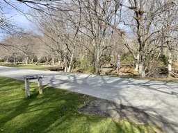 Price Park Picnic Area is located at milepost 296.4. It has restrooms, many picnic tables, and access to Boone Fork Trail. 