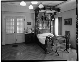 Sarah Winchester's bedroom, one of 160 rooms in the Winchester Mystery House.