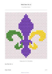 Cross Stitch Pattern: Fleur De Lis