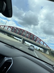 The Hall of Fame Bridge was built in 2004 on Interstate 77, Stark County. As people come into town, they are greeted with the massive bridge. 