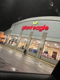 Just like Publix, Giant Eagle is the equivalent in North Canton. This one is located in The Strip.