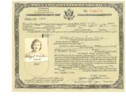 Hildegard Kienle: Certificate of Naturalization