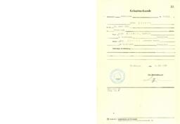 Anton Kienle: Birth Certificate (copy 2)
